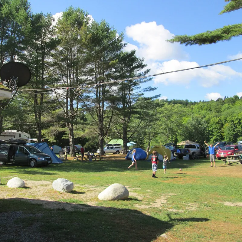Camping at Riverdrivers, West Forks Maine